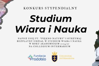 Konkurs stypendialny – Studium Wiara i Nauka